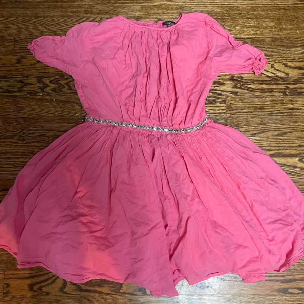 Velveteen brand pink dress